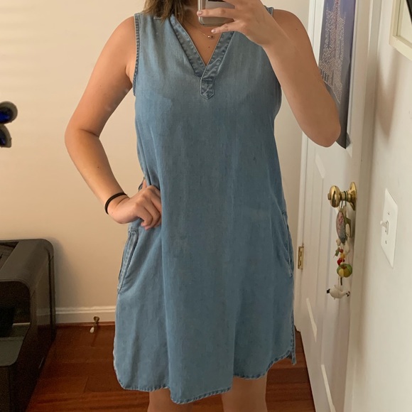 Chambray Shift Dress - Picture 5 of 5